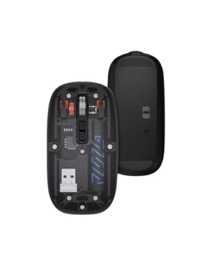 Casper Dual Mode Transparent Wireless Mouse- Black